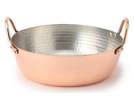 Nakamura Douki Seisakusho Copper Tempura Pot – Handcrafted Japanese Masterpiece (23 cm / 26 cm)