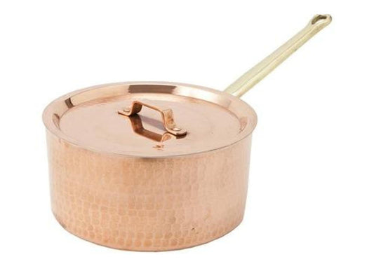 Nakamura Copperworks – 21cm Copper Saucepan with Lid | Japanese Cookware, Handcrafted in Tokyo