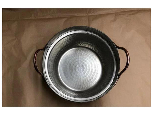 The Authentic Japanese Simmering Pot: A Handcrafted Copper "Dantsuki Nabe" by Nakamura Copperware