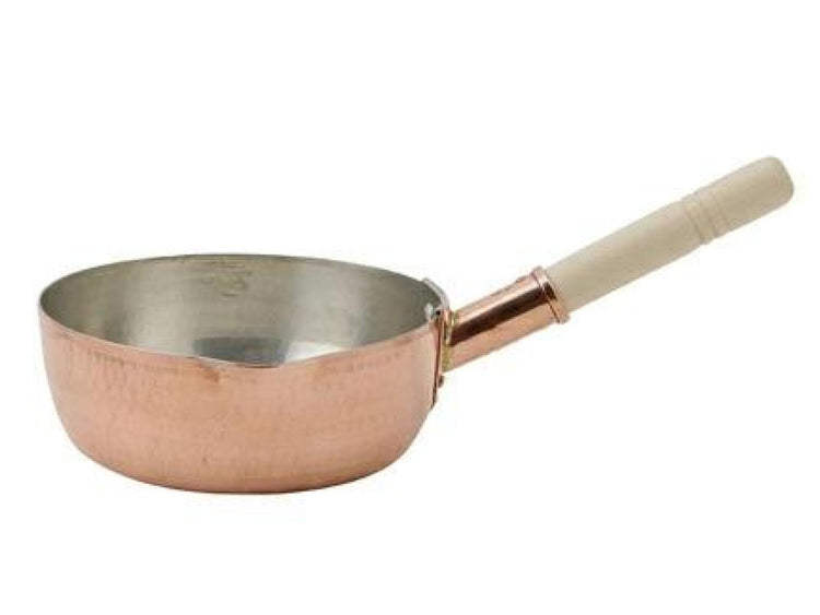 Nakamura Copperworks – Copper Yukihira Saucepan 15cm / 18cm / 21cm / 24cm (Hand-Hammered, Made in Japan)