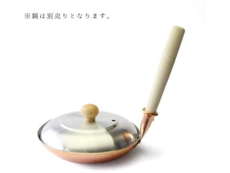 Nakamura Copperworks – Deep Copper Oyako-nabe Pan with Wooden Handle (Made in Japan)