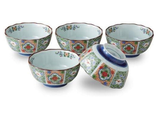 Arita Ware Japanese Porcelain Small Bowl Set - Traditional "Kobachi" for Side Dishes & Appetizers C to C JAPAN 02-395423