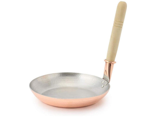 Nakamura Copperworks – Deep Copper Oyako-nabe Pan with Wooden Handle (Made in Japan)