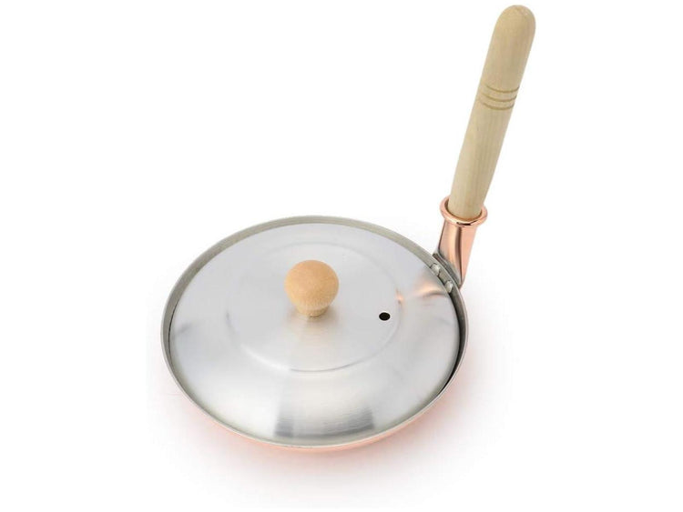 Nakamura Copperworks – Deep Copper Oyako-nabe Pan with Wooden Handle (Made in Japan)