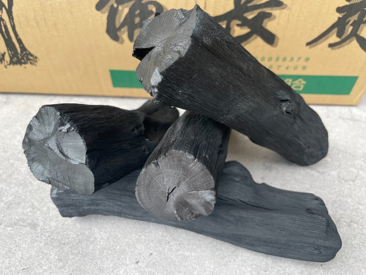 Kishu Binchotan Decorative Charcoal – Authentic Ubame Oak from Wakayama (1 kg / 15 kg, Cleaned & Cut, with Certificate)